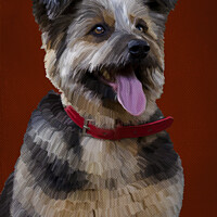 Buy canvas prints of Happy dog by Nik Taylor