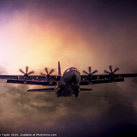 Buy canvas prints of Hercules Transport plane by Nik Taylor