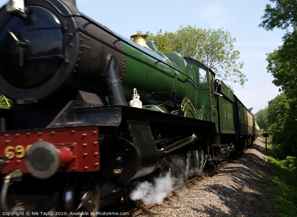 Steam Locomotive, Hall class 6960 - Ravingham Hall  Picture Board by Nik Taylor