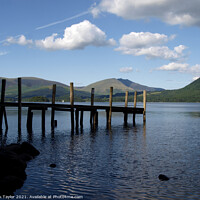 Buy canvas prints of Landing stage, Derwentwater, by Nik Taylor