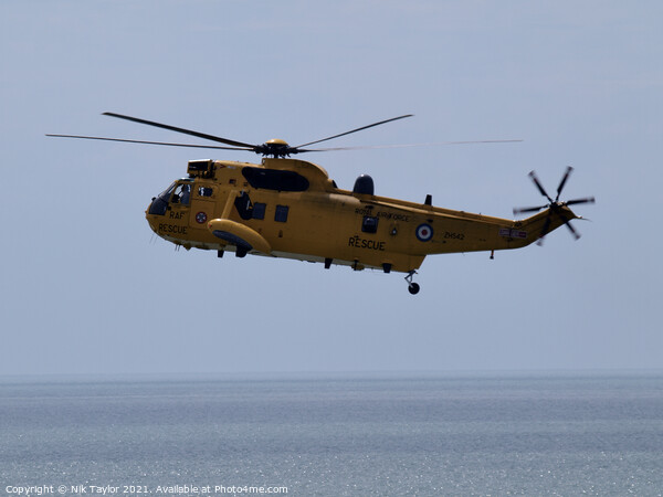 RAF Air Sea rescue helicopter Picture Board by Nik Taylor