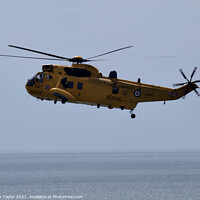 Buy canvas prints of RAF Air Sea rescue helicopter by Nik Taylor