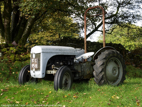 Classic tractor Picture Board by Nik Taylor