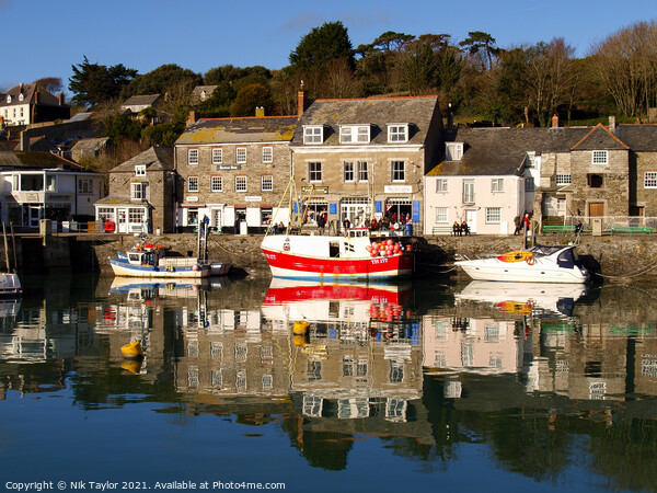 Reflections of Padstow Picture Board by Nik Taylor