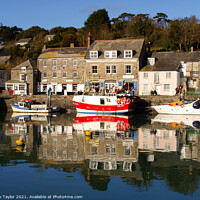 Buy canvas prints of Reflections of Padstow by Nik Taylor