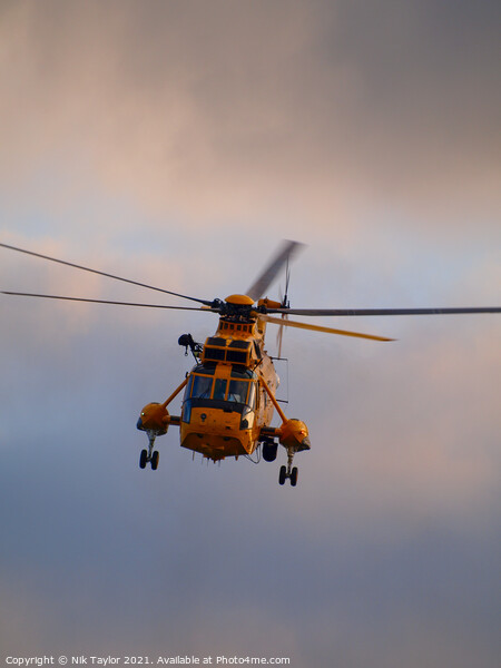 RAF Air Sea Rescue Helicopter. Picture Board by Nik Taylor