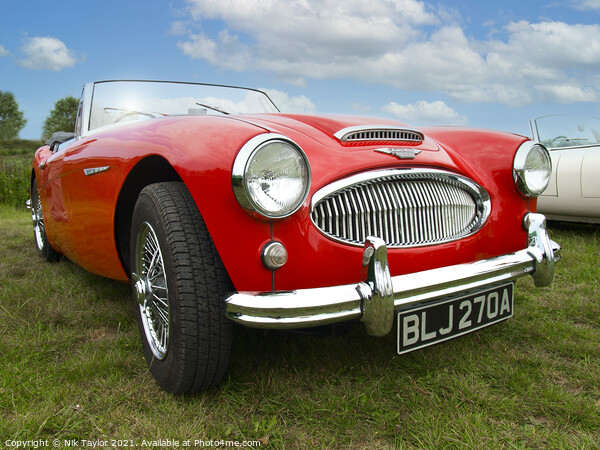 Austin-healey 3000 mkII Picture Board by Nik Taylor