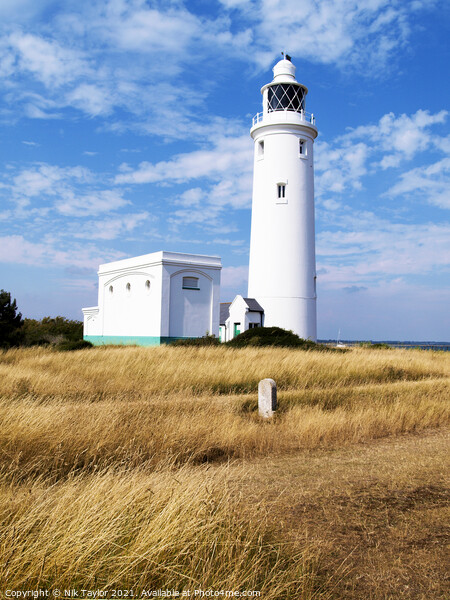 Hurst Point Lighthouse Picture Board by Nik Taylor