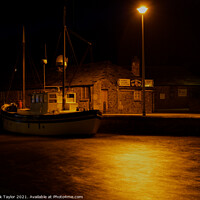 Buy canvas prints of Bude at night by Nik Taylor