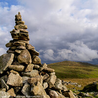Buy canvas prints of Cairn on top of Roughtor by Nik Taylor