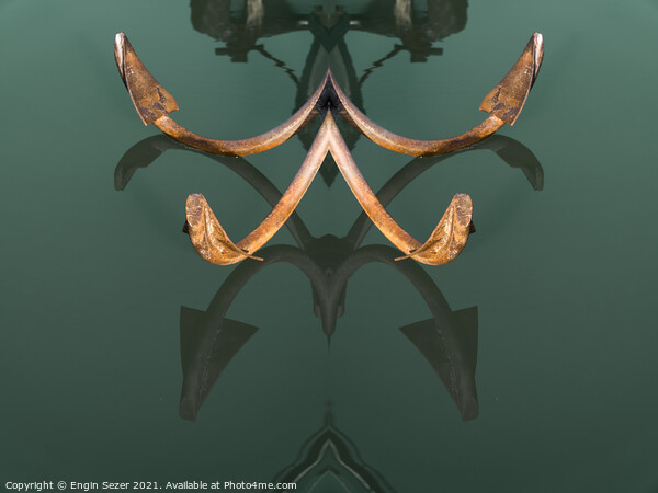 Ship anchor with symmetry effect  Picture Board by Engin Sezer