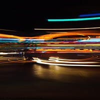 Buy canvas prints of Colorful Abstract Light Trails as Background by Engin Sezer