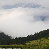 Buy canvas prints of Clouds and Forest at The Gito Plateau by Engin Sezer