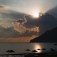 Buy canvas prints of Wonderful Sunset at The Beach Of Adrasan at Antalya Province by Engin Sezer