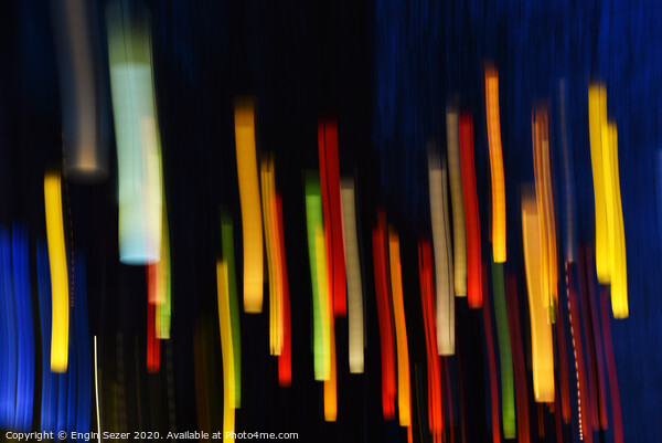 Colorful Abstract Lights as Background Picture Board by Engin Sezer