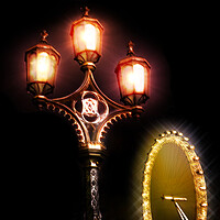 Buy canvas prints of LONDON DAZZLE LIGHTS by LG Wall Art