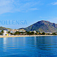 Buy canvas prints of PUERTO POLLENSA PANORAMA by LG Wall Art
