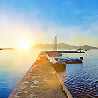Buy canvas prints of  POLLENSA SUNRISE by LG Wall Art