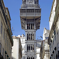 Buy canvas prints of Lisbon's Famous Elevator  by Alexandra Lavizzari