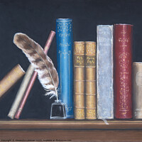 Buy canvas prints of A Bookish Still Life  by Alexandra Lavizzari