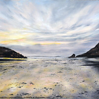 Buy canvas prints of Porth Beach by Alexandra Lavizzari