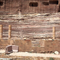 Buy canvas prints of The Amphitheatre in Petra by Alexandra Lavizzari