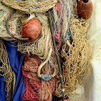 Buy canvas prints of Sicilian Fishing Net by Alexandra Lavizzari
