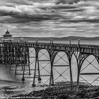 Buy canvas prints of Monochrome Pier by Rory Hailes
