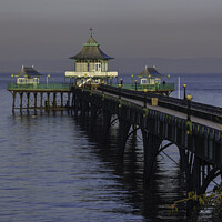 Buy canvas prints of Clevedon Pier at high tide by Rory Hailes