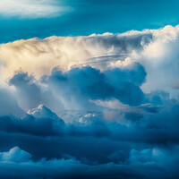 Buy canvas prints of Colourful clouds by Rory Hailes