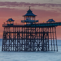 Buy canvas prints of Clevedon Pier at low tide by Rory Hailes