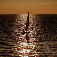 Buy canvas prints of Sailing silhouette by Rory Hailes