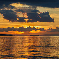 Buy canvas prints of Sunset over Steep Holm by Rory Hailes