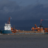 Buy canvas prints of Arco Dart dredger heading out to sea by Rory Hailes
