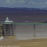 Buy canvas prints of Clevedon Pier at low tide by Rory Hailes