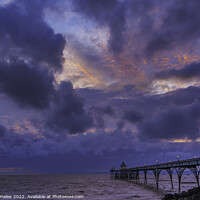 Buy canvas prints of Stormy weather of Clevedon Pier by Rory Hailes