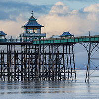 Buy canvas prints of Clevedon Pier head at low tide by Rory Hailes
