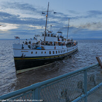 Buy canvas prints of Clevedon Pier MV Balmoral returning from a trip by Rory Hailes