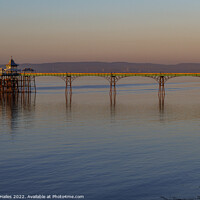 Buy canvas prints of Clevedon Pier on a calm and tranquil evening by Rory Hailes