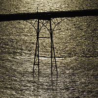 Buy canvas prints of Clevedon Pier leg by Rory Hailes