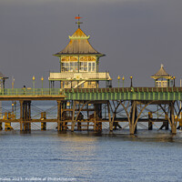 Buy canvas prints of Clevedon Pier at high tide by Rory Hailes