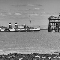 Buy canvas prints of Waverly approaching the Clevedon Pier by Rory Hailes
