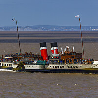 Buy canvas prints of PS Waverley  arriving Clevedon Pier by Rory Hailes