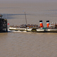 Buy canvas prints of Waverley departing Clevedon Pier by Rory Hailes
