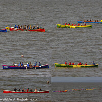 Buy canvas prints of Clevedon Pilot Gig Regatta 2023 by Rory Hailes