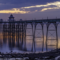 Buy canvas prints of Clevedon Pier with reflection by Rory Hailes