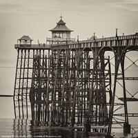 Buy canvas prints of Sepia image of Clevedon Pier by Rory Hailes