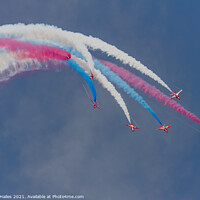 Buy canvas prints of Red Arrows by Rory Hailes
