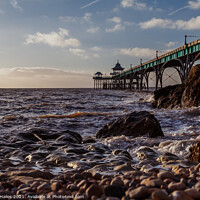 Buy canvas prints of Clevedon Pier Rocks by Rory Hailes
