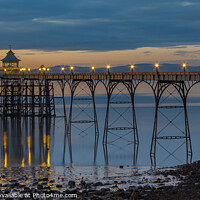 Buy canvas prints of Clevedon Pier on a calm evening by Rory Hailes